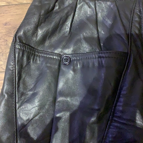Olde Hide House black leather pants - Picture 3 of 5